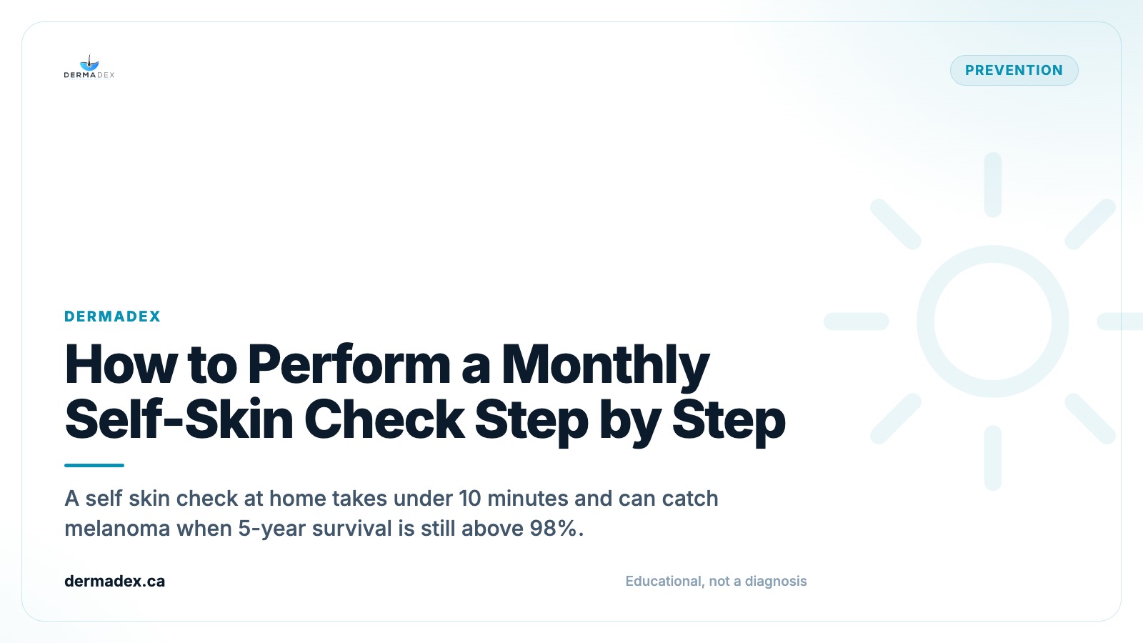 How to Perform a Monthly Self-Skin Check Step by Step