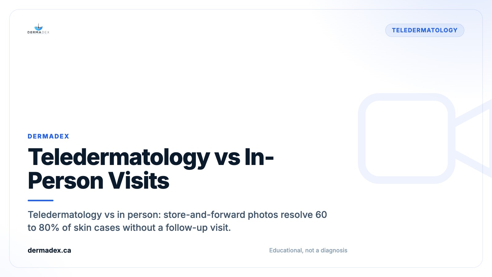 Teledermatology vs In-Person Visits: When to Choose Which